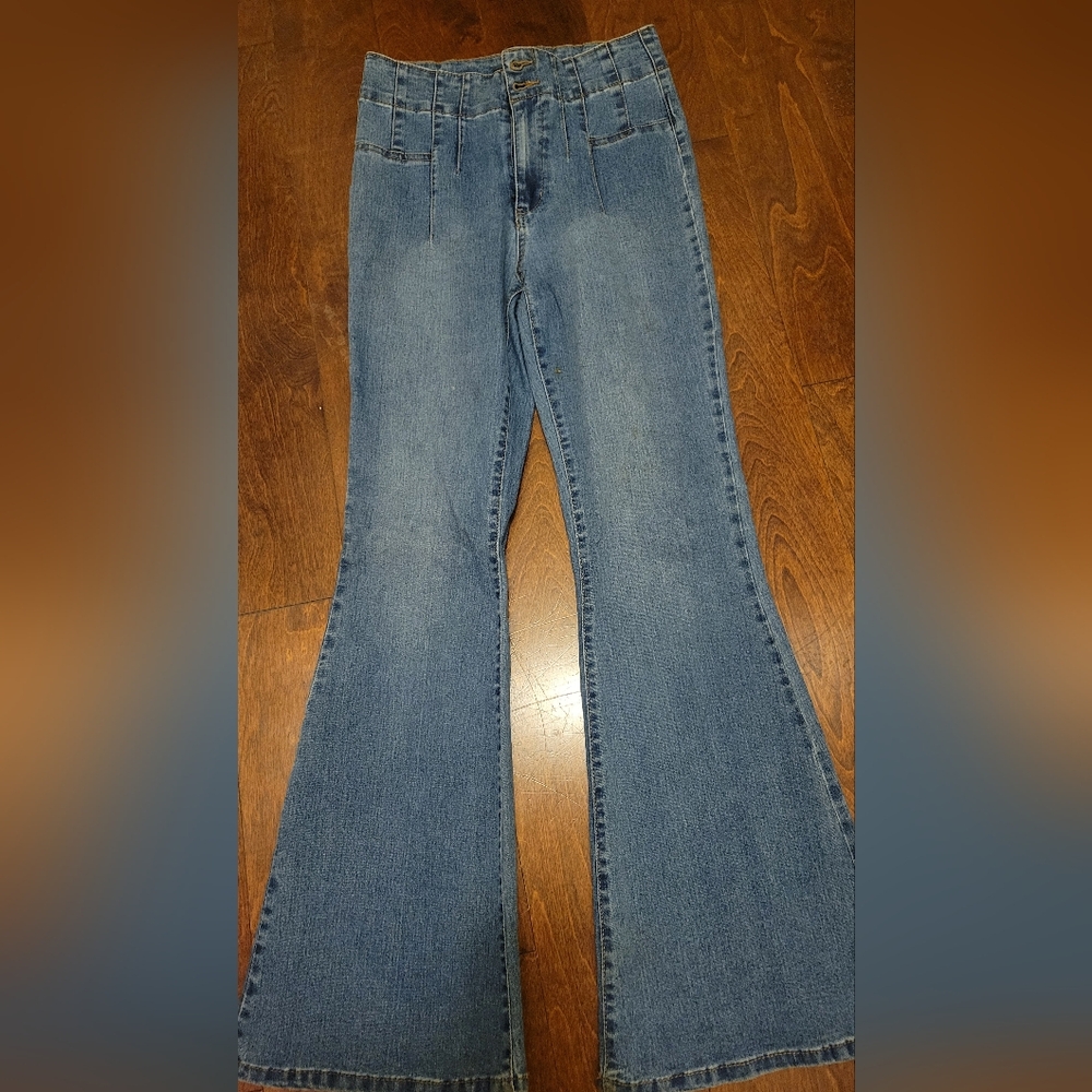 No Boundaries Blue Flare Women's Jeans